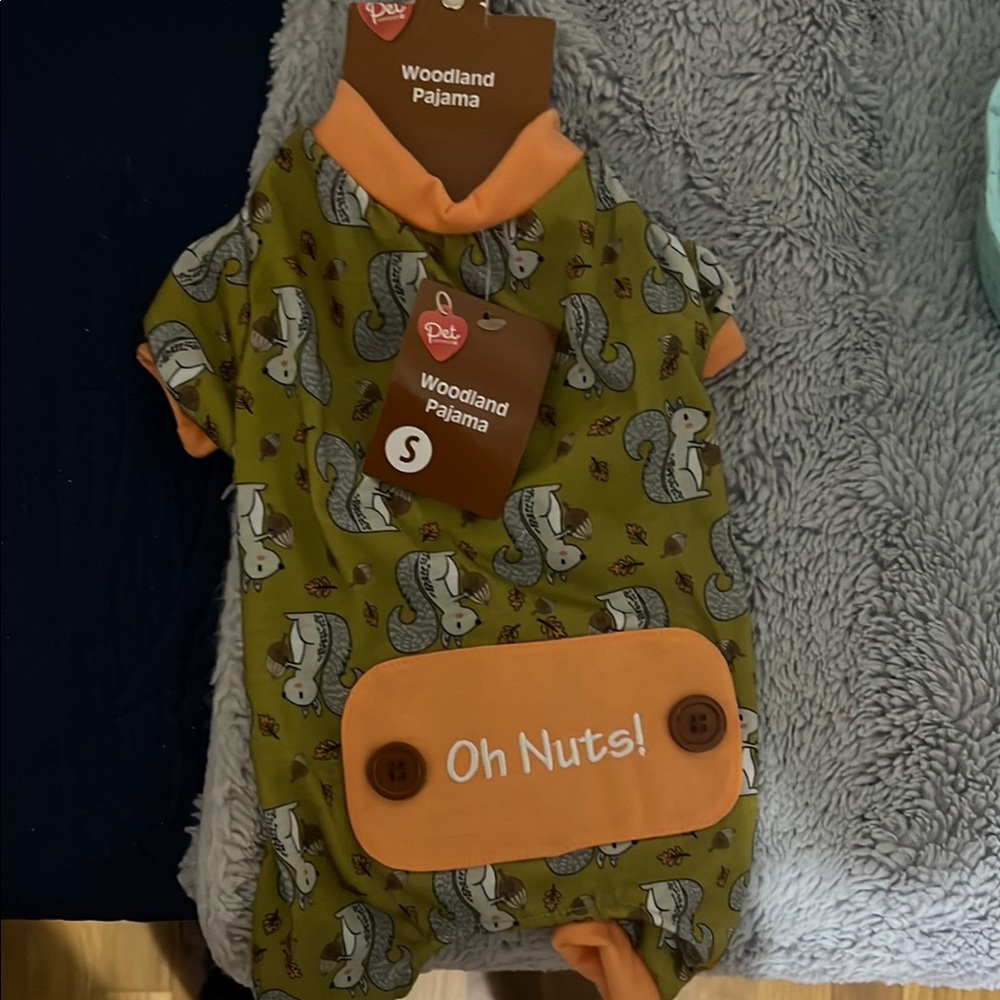 Pet Woodland Pajama with Squirrel Print. NWT- size S.